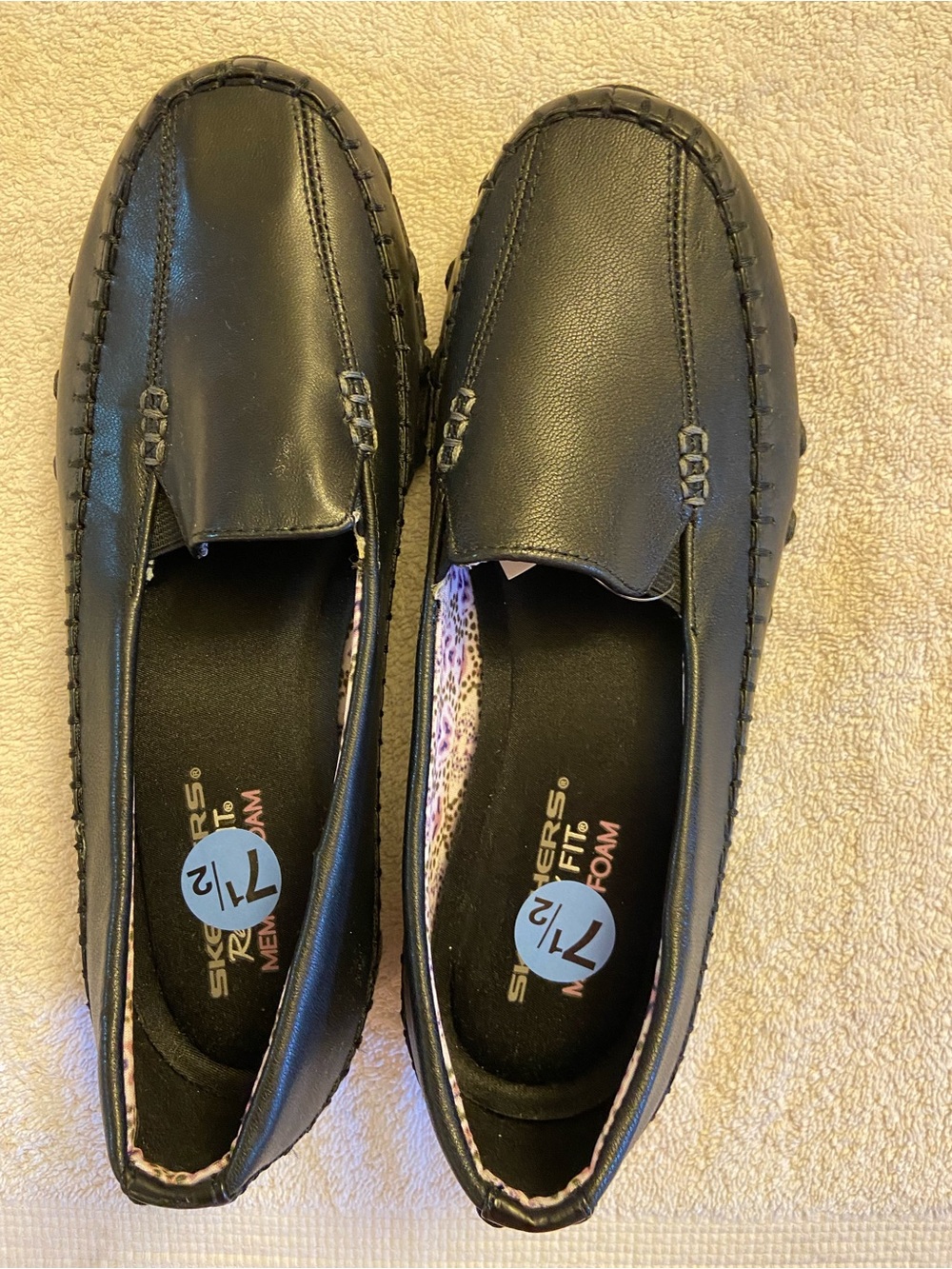 Skechers Black Women's Slip-On Moccasin Loafers